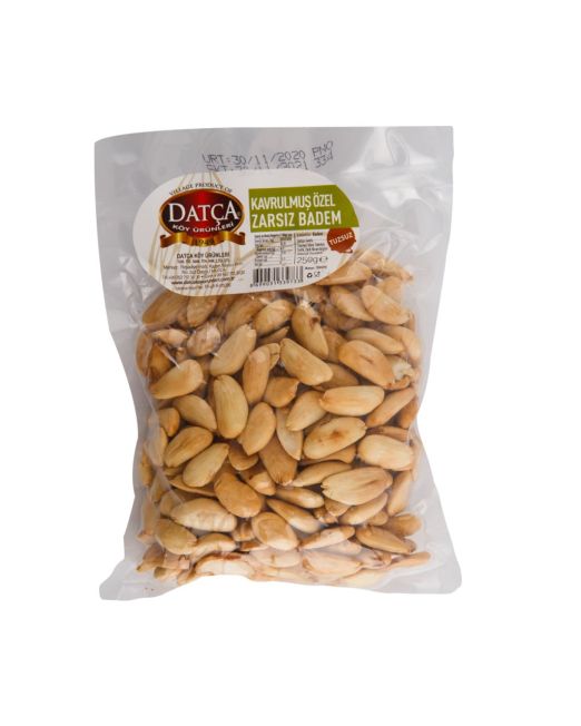 kavrulmuş özel zarsız badem 250 gr